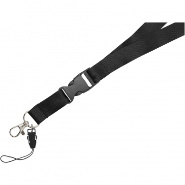 Logotrade werbemittel das Foto: Sagan Lanyard mit abnehmbarer Schnalle und Handyband