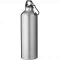 Oregon 770 ml RCS-zertifizierte Trinkflasche aus recyceltem Aluminium mit Karabinerhaken, Silber