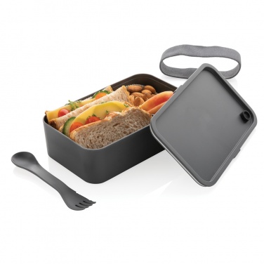 Logotrade werbemittel das Foto: PP Lunchbox mit Göffel