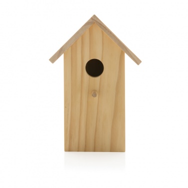Logotrade Werbeartikel das Foto: Holz-Vogelhaus