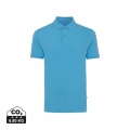 Iqoniq Yosemite Piqué-Poloshirt aus recycelter Baumwolle, ruhiges Blau