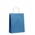 Papiertüte, medium 90 g/m², Blau