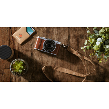 Logotrade Werbeartikel das Foto: Lanyard Kork 2 cm Schlüsselband