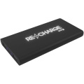 SCX.design P40 10.000 mAh kabellose Powerbank mit Leuchtlogo, Durchgehend schwarz
