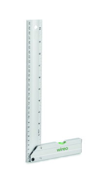 Logotrade Werbeartikel das Foto: Aluminium-Winkelmesser 30 cm