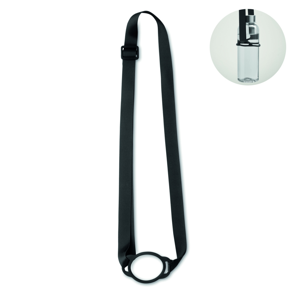 Logotrade Geschäftsgeschenke das Foto: Lanyard mit Getränkehalter