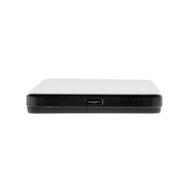 Logotrade Geschäftsgeschenke das Foto: Orion 5.000mAh 5W magnetische Powerbank aus RCS rec. Alu