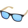 Hue Sonnenbrille mit Bambusbügeln, Blau / Natur