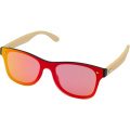 Tan Sonnenbrille mit Bambusbügeln, Gelb