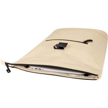 Logotrade Werbeartikel das Foto: Resi Plus 15" GRS-recycelter Rolltop Rucksack 18 L