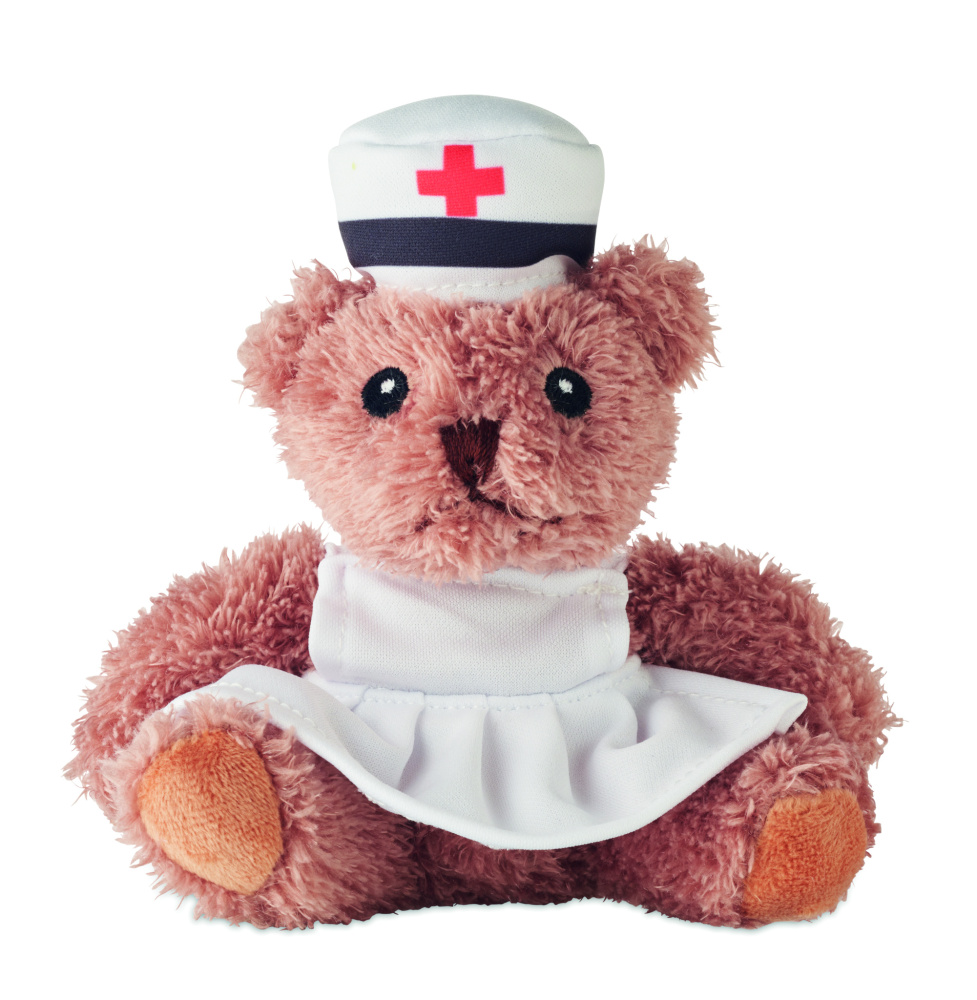 Logotrade Geschäftsgeschenke das Foto: Teddybär Krankenschwester
