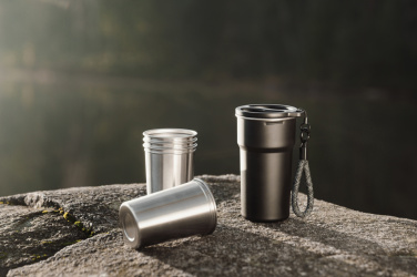 Logotrade werbemittel das Foto: VINGA Parks Becher aus RCS Stainles Steel, 4 Stück, 250ml