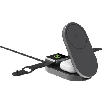 Logotrade Geschäftsgeschenke das Foto: Quantum Ultra-Fast 3-in-1 25W faltbarer Wireless Charger