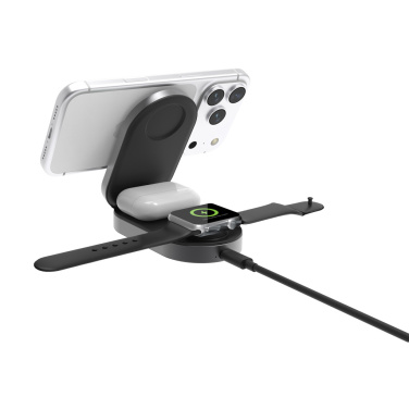 Logotrade werbemittel das Foto: Quantum Ultra-Fast 3-in-1 25W faltbarer Wireless Charger