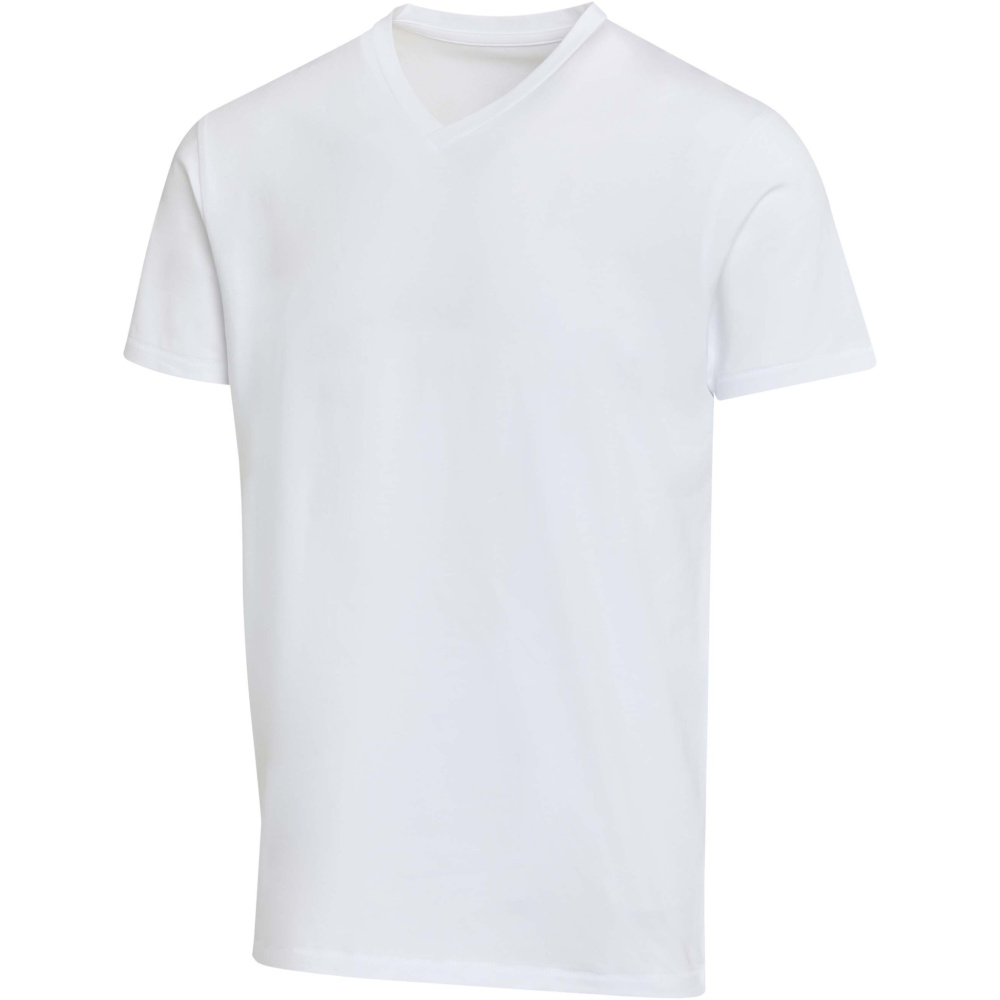 Logotrade werbemittel das Foto: Balfour Kurzärmeliges T-Shirt V-Ausschnitt aus 200 g/m² Bio Baumwolle (OCS), unisex
