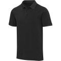 Calgary Poloshirt für Herren im Washed Look, 200 g/m2, Schwarz