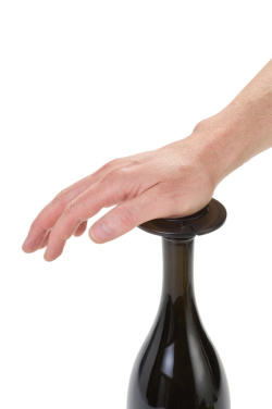 Logotrade Geschäftsgeschenke das Foto: AdHoc Gusto Champagner-Verschluss