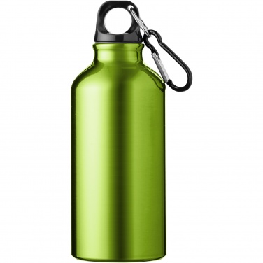 Logotrade promotional gift image of: Oregon 400 ml aluminium water bottle with carabiner