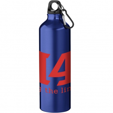 Logo trade corporate gifts picture of: Oregon 770 ml aluminium water bottle with carabiner