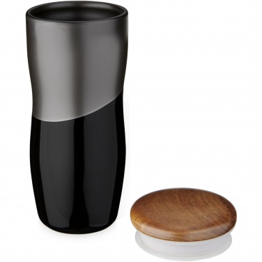 Logo trade promotional gift photo of: Double-walled ceramic tumbler Reno 370 ml