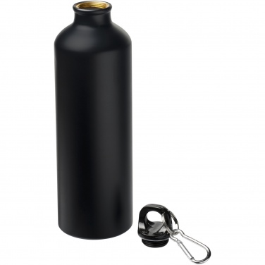 Logo trade business gifts image of: Oregon 770 ml matte water bottle with carabiner
