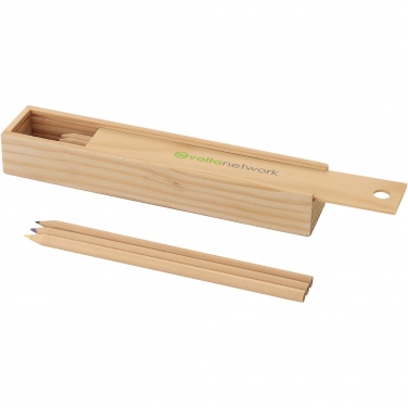 Logotrade promotional products photo of: Pines 12-piece wooden pencil set