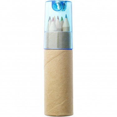 Logo trade promotional gifts image of: Kram 6-piece coloured pencil set