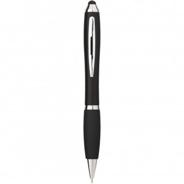Logotrade promotional giveaways photo of: Nash coloured stylus ballpoint pen with black grip