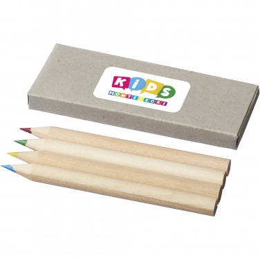 Logotrade promotional product picture of: Tullik 4-piece coloured pencil set