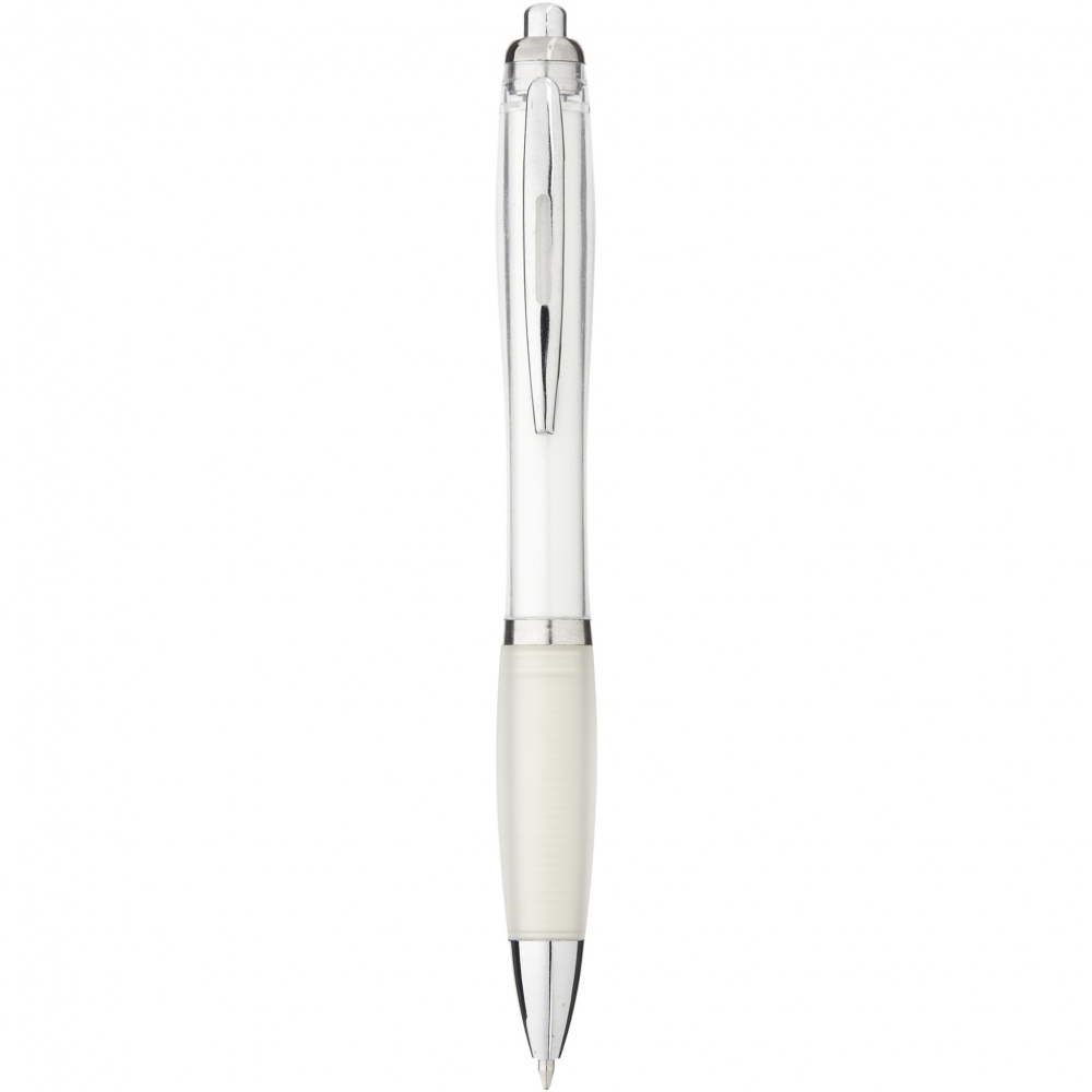 Logo trade promotional giveaways picture of: Nash ballpoint pen coloured barrel and grip