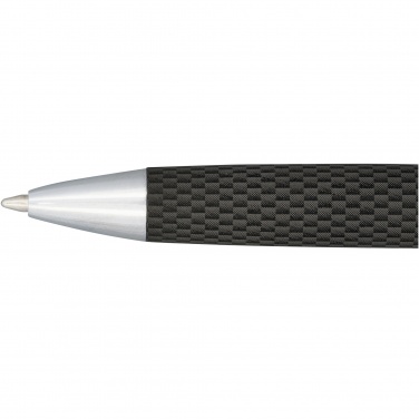 Logo trade promotional products image of: Carbon duo pen gift set with pouch