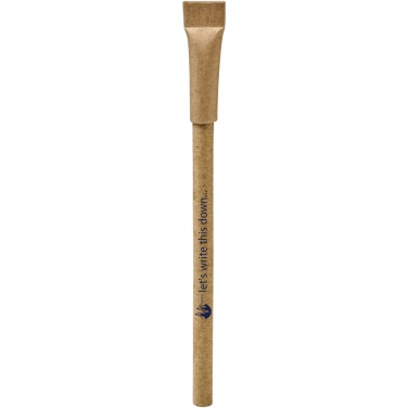 Logo trade promotional giveaway photo of: Asilah recycled paper ballpoint pen