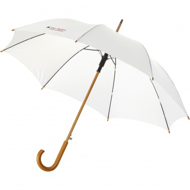 Logo trade promotional products picture of: Kyle 23" auto open umbrella wooden shaft and handle