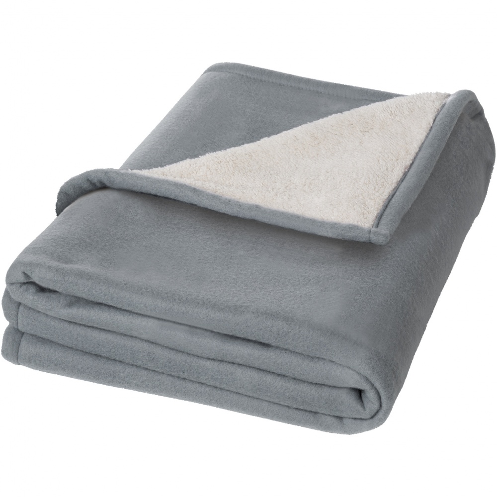 Logotrade promotional item image of: Springwood soft fleece and sherpa plaid blanket
