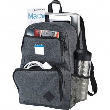 Logo trade promotional giveaways image of: Graphite Deluxe 15" laptop backpack 20L