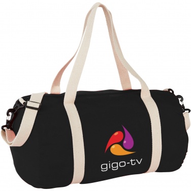 Logo trade promotional gifts image of: Cochichuate cotton barrel duffel bag 25L