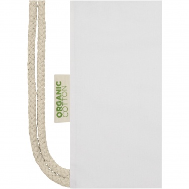 Logo trade promotional items image of: Orissa 100 g/m² organic cotton drawstring bag 5L