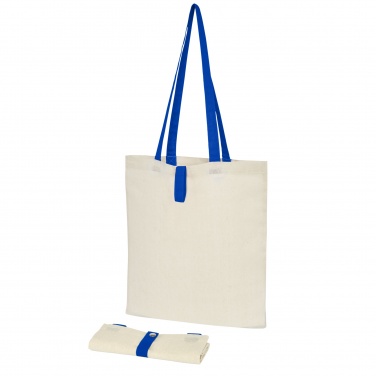 Logo trade promotional merchandise photo of: Nevada 100 g/m² cotton foldable tote bag 7L