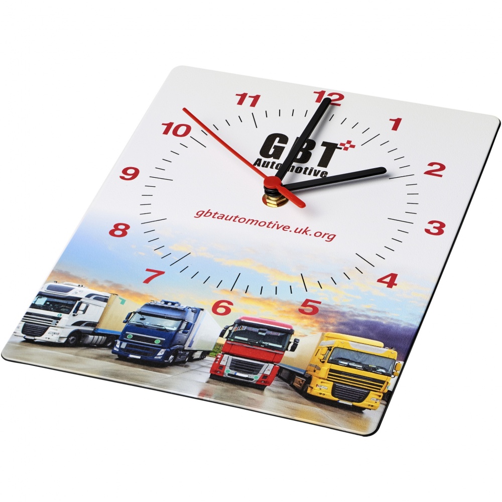 Logo trade promotional products picture of: Brite-Clock® rectangular wall clock