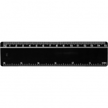 Logo trade promotional gifts image of: Terran 15 cm ruler from 100% recycled plastic