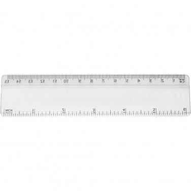 Logo trade business gift photo of: Renzo 15 cm plastic ruler