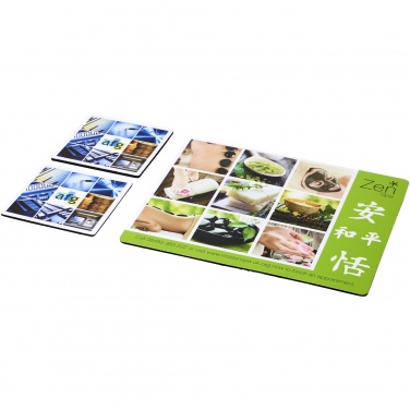 Logotrade promotional product image of: Q-Mat® mouse mat and coaster set combo 3