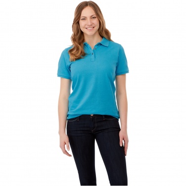 Logotrade promotional item picture of: Beryl short sleeve women's organic recycled polo
