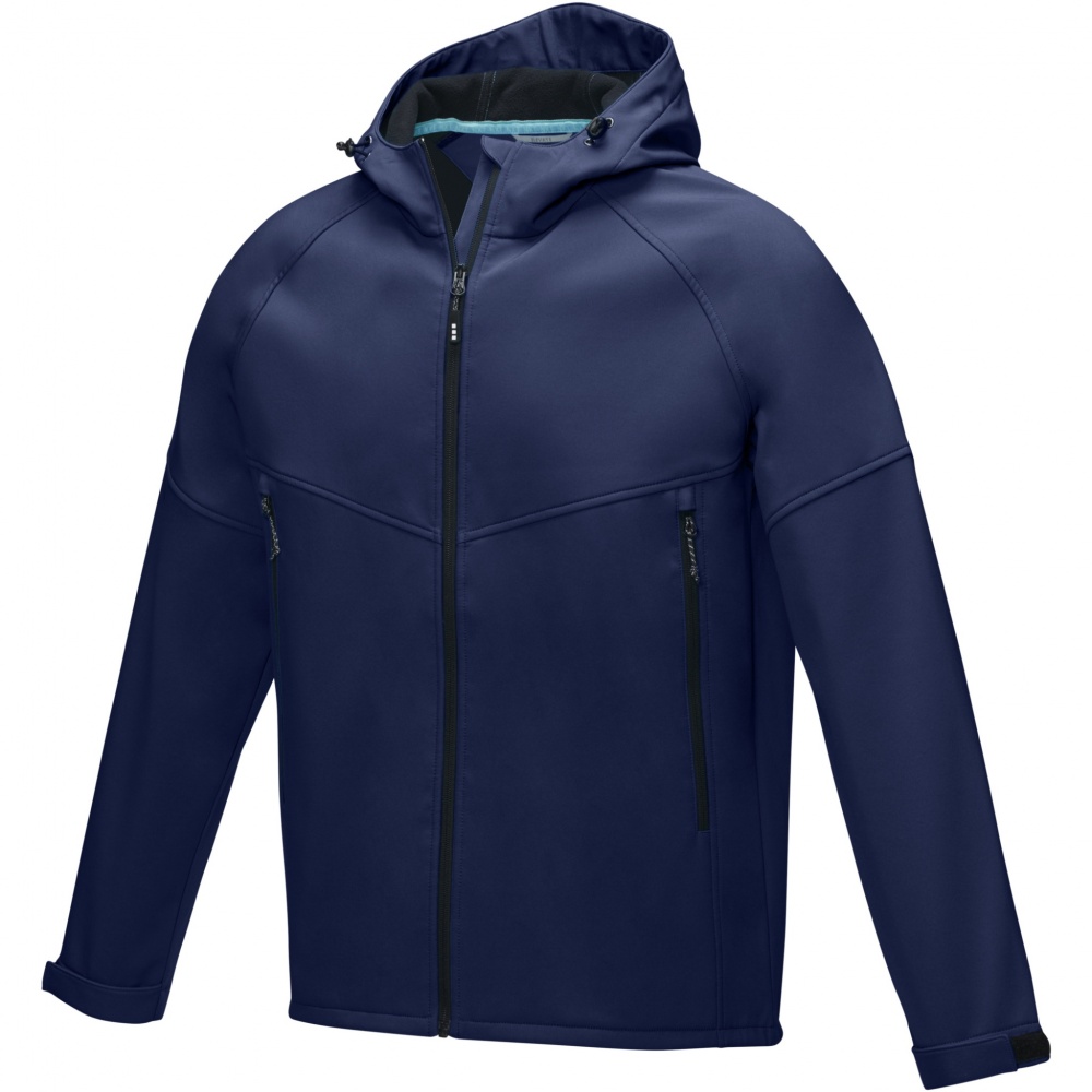 Logo trade corporate gift photo of: Coltan men’s GRS recycled softshell jacket