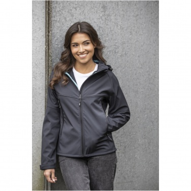 Logo trade advertising products image of: Coltan women’s GRS recycled softshell jacket