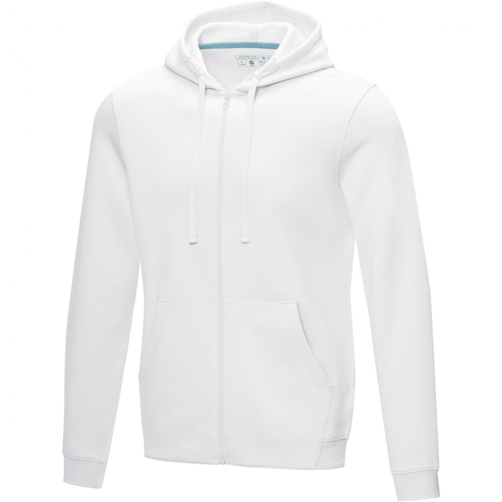 Logo trade advertising products image of: Ruby men’s organic recycled full zip hoodie