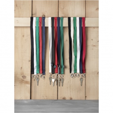 Logo trade advertising product photo of: Tom recycled PET lanyard with breakaway closure
