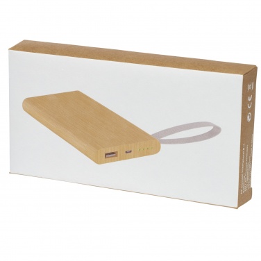 Logo trade promotional gift photo of: Tulda 5000 mAh bamboo power bank