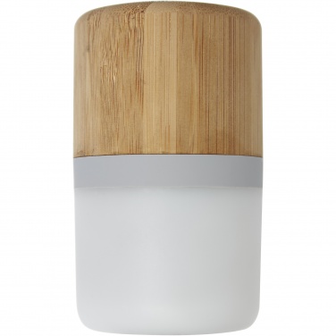 Logotrade corporate gift image of: Aurea bamboo Bluetooth® speaker with light 