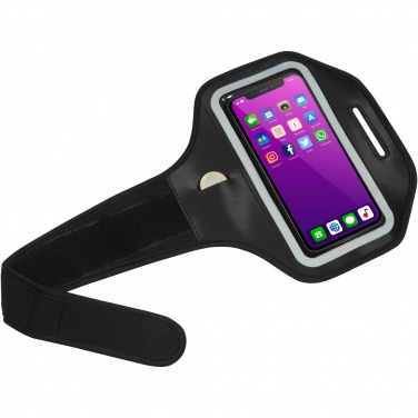 Logo trade promotional gift photo of: Haile reflective smartphone bracelet with transparent cover